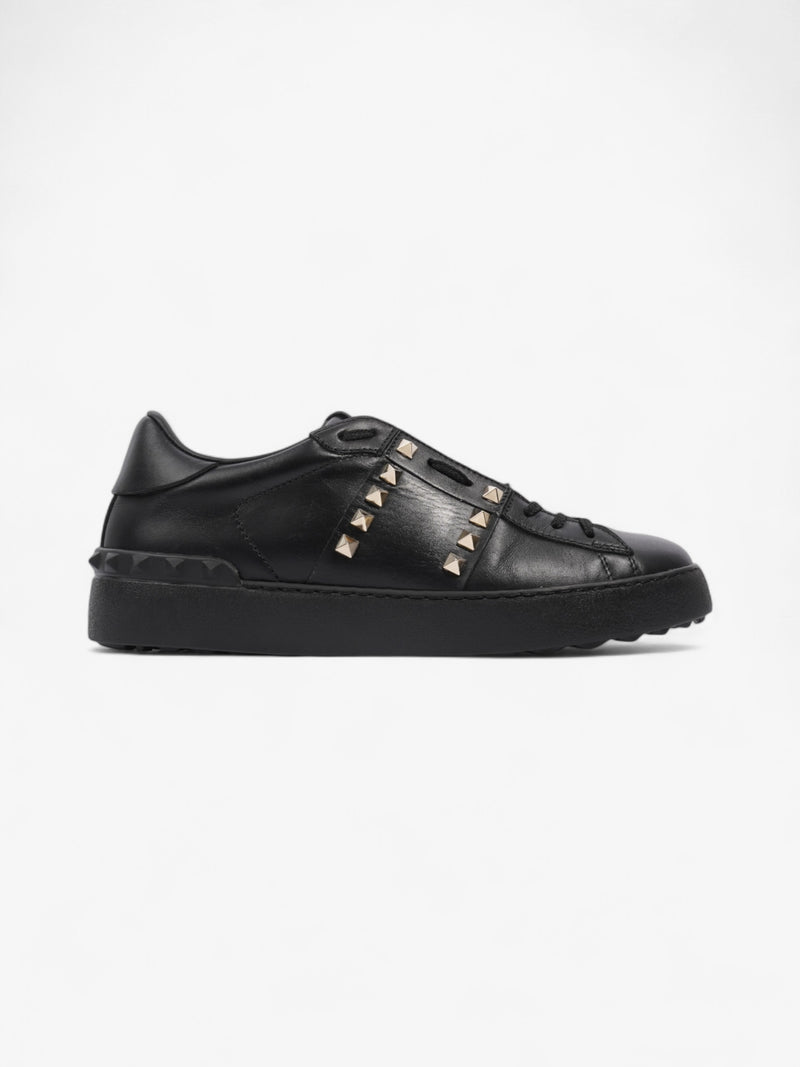  Valentino Rockstud Untitled Sneakers Black Leather EU 39 UK 6