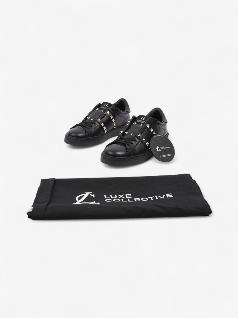 Valentino Rockstud Untitled Sneakers Black Leather EU 39 UK 6 Image 10