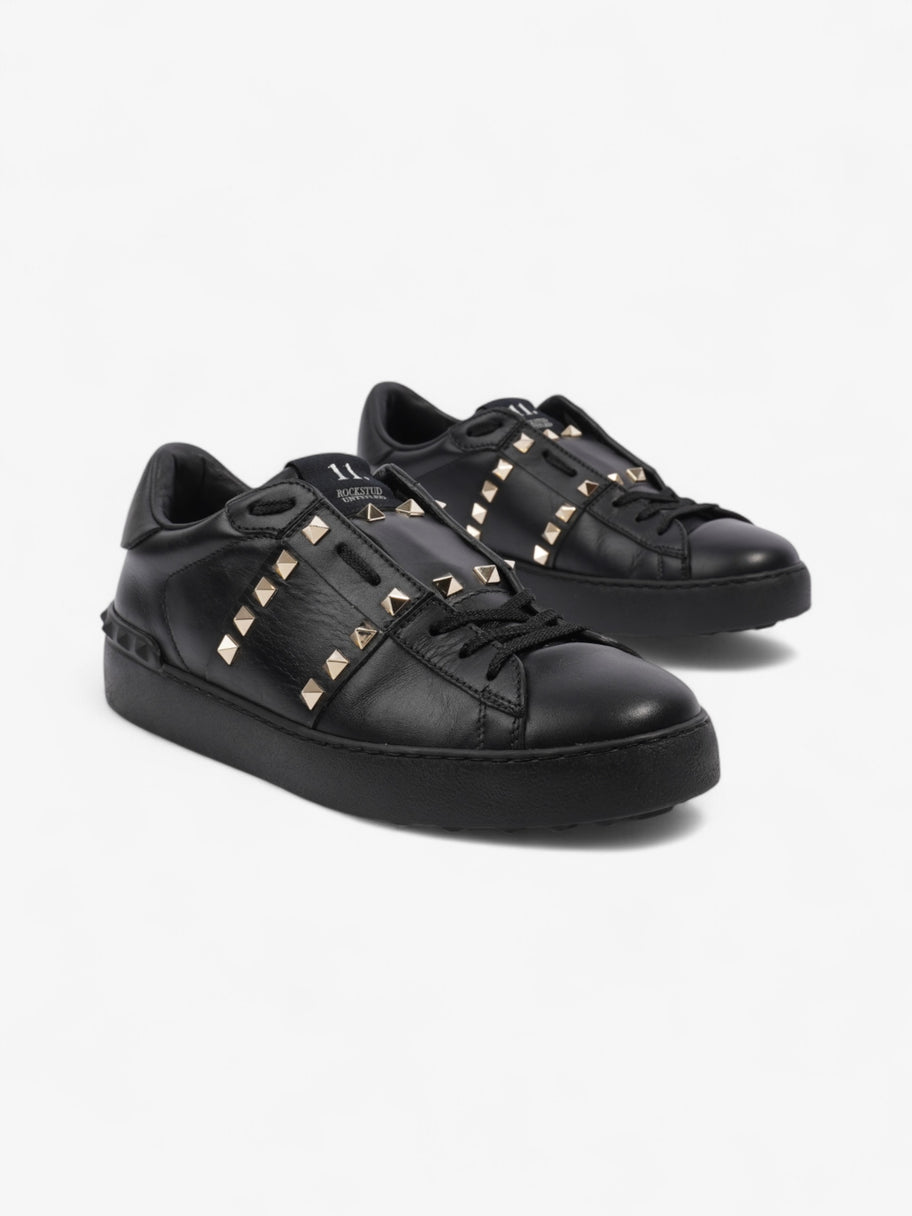 Valentino Rockstud Untitled Sneakers Black Leather EU 39 UK 6 Image 2