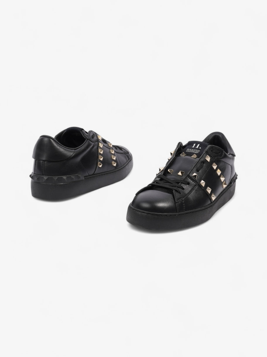 Valentino Rockstud Untitled Sneakers Black Leather EU 39 UK 6 Image 9