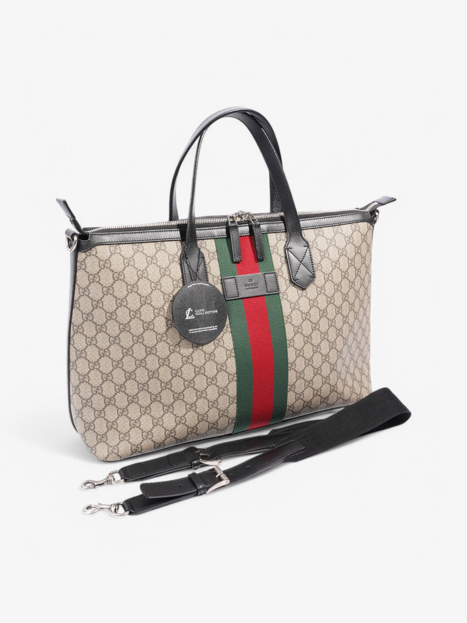 Gucci Zipper Web Tote Supreme Coated Canvas Image 9