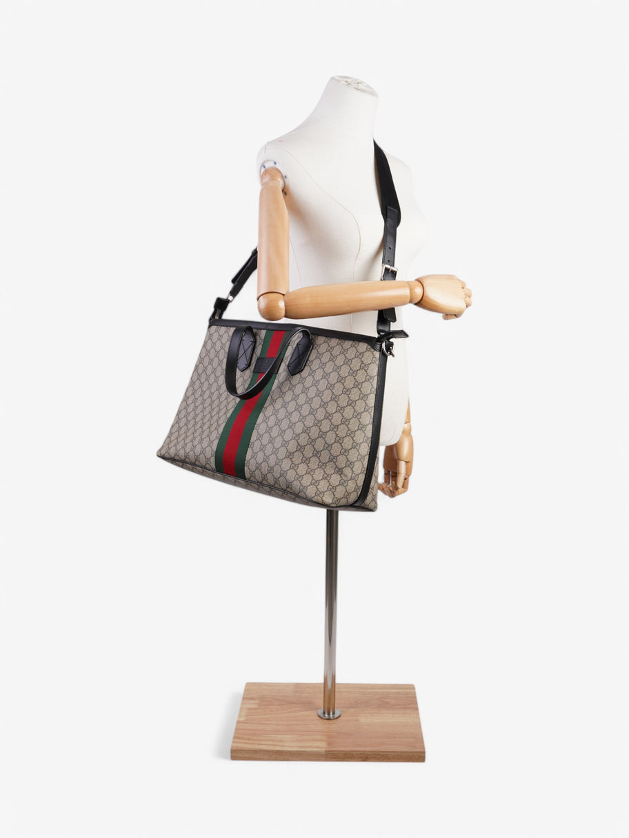Gucci Zipper Web Tote Supreme Coated Canvas Image 2