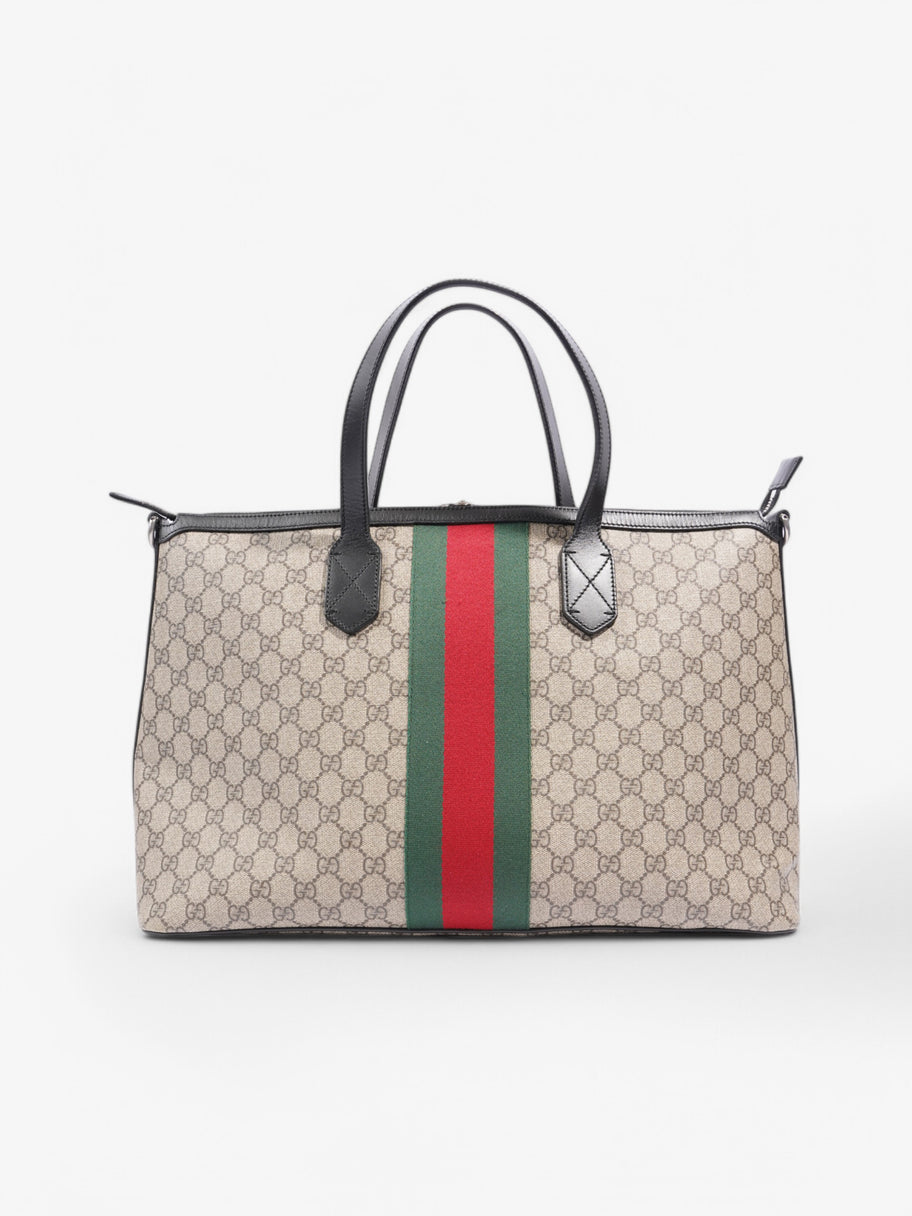 Gucci Zipper Web Tote Supreme Coated Canvas Image 4