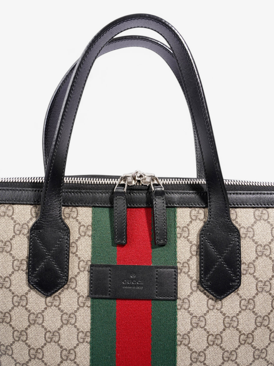 Gucci Zipper Web Tote Supreme Coated Canvas Image 7