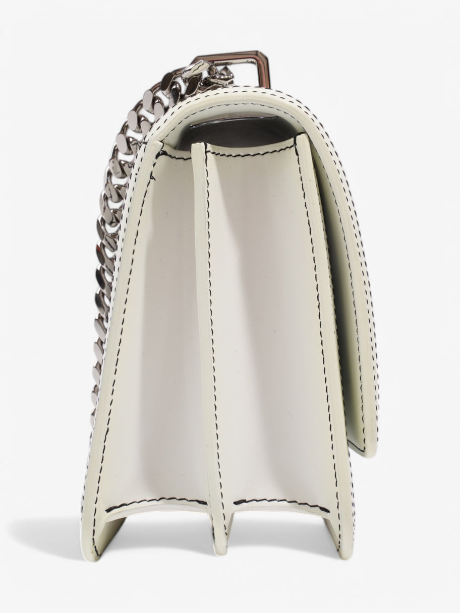Burberry TB Chain Bag Optic White / Black Lambskin Leather Small Image 5