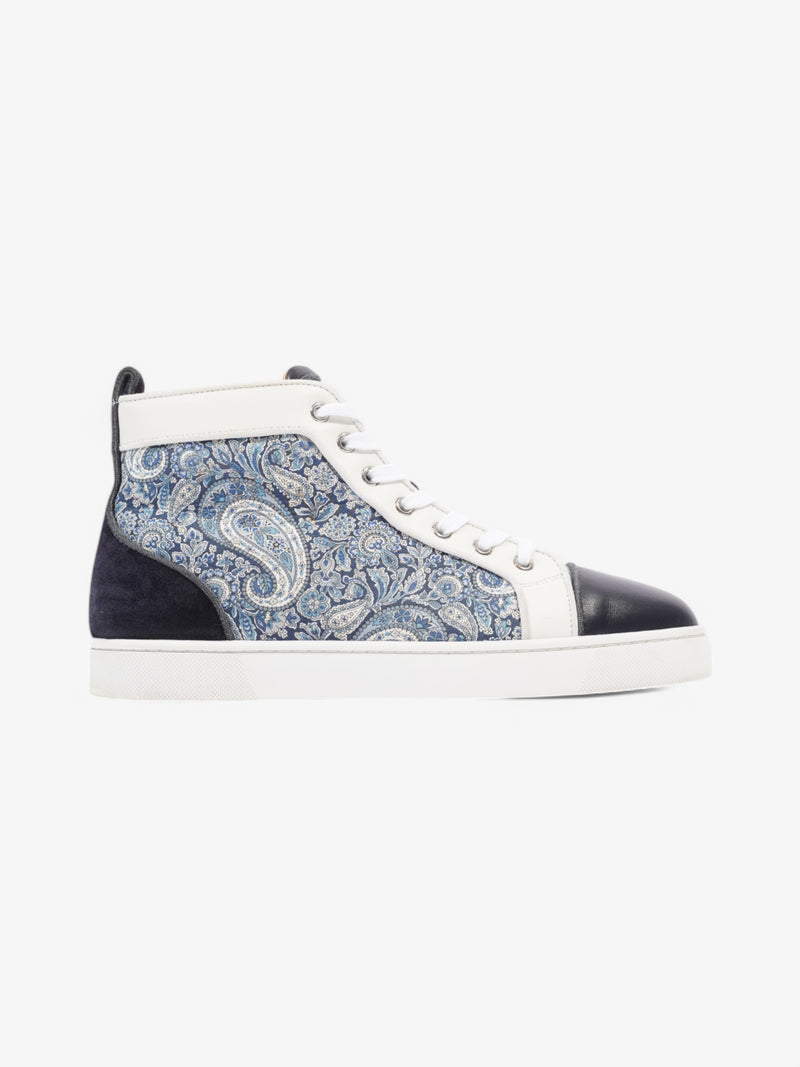  Christian Louboutin Louis Orlato Demin Flat  Blue / White Leather EU 42 UK 8