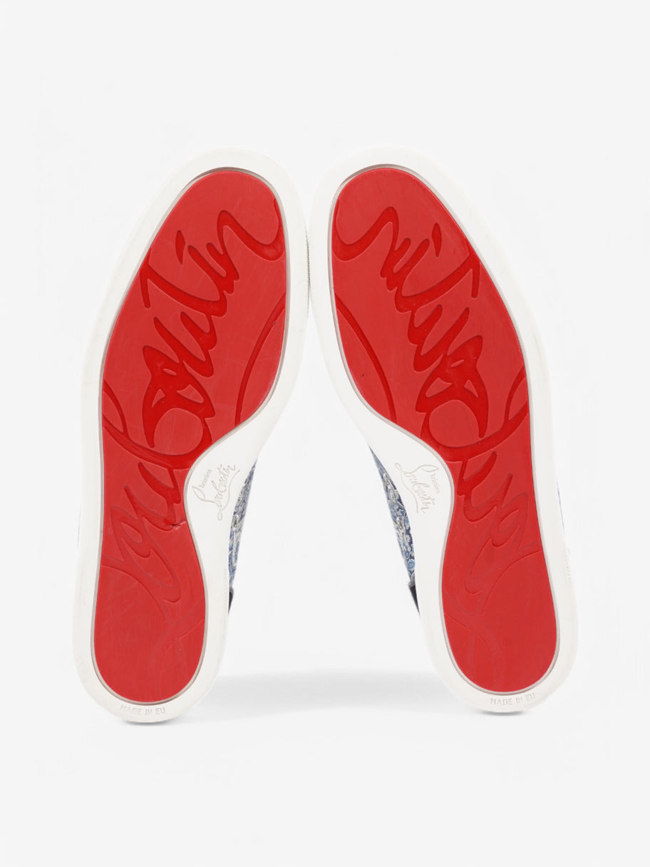Christian Louboutin Louis Orlato Demin Flat  Blue / White Leather EU 42 UK 8 Image 7