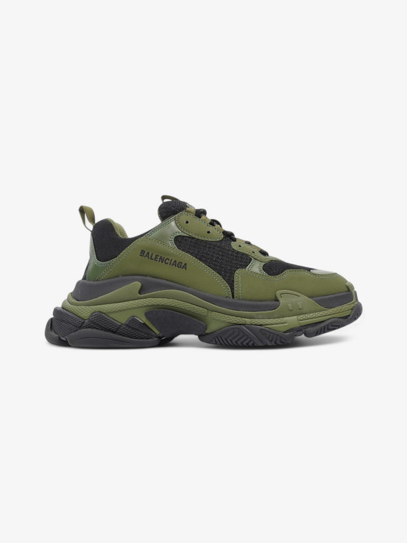  Balenciaga Triple S Black / Khaki Mesh EU 42 UK 8