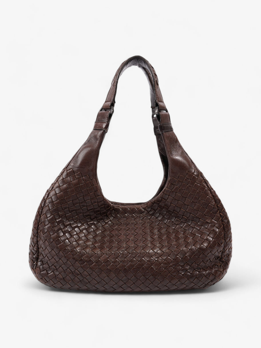 Bottega Veneta Campana Bag Dark Brown Intrecciato Leather Image 4