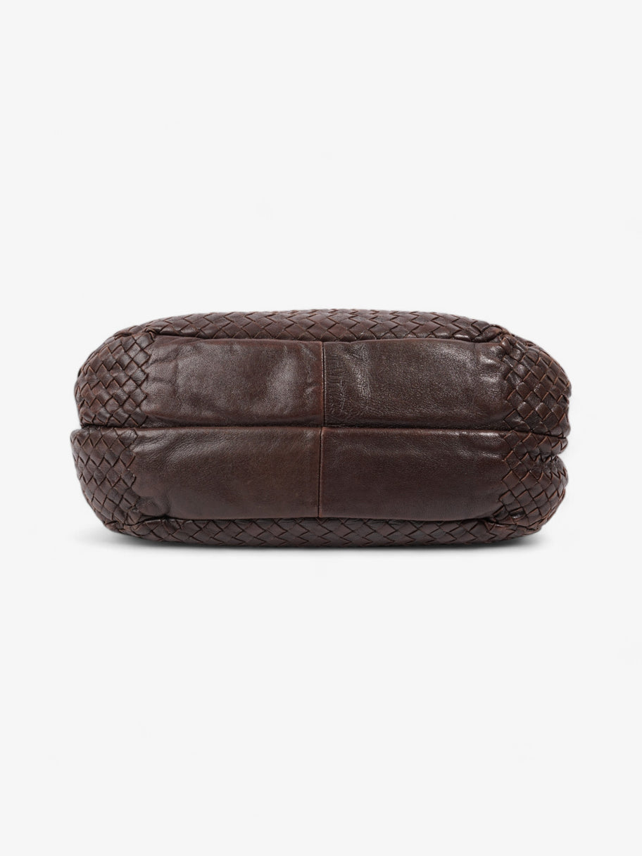 Bottega Veneta Campana Bag Dark Brown Intrecciato Leather Image 6