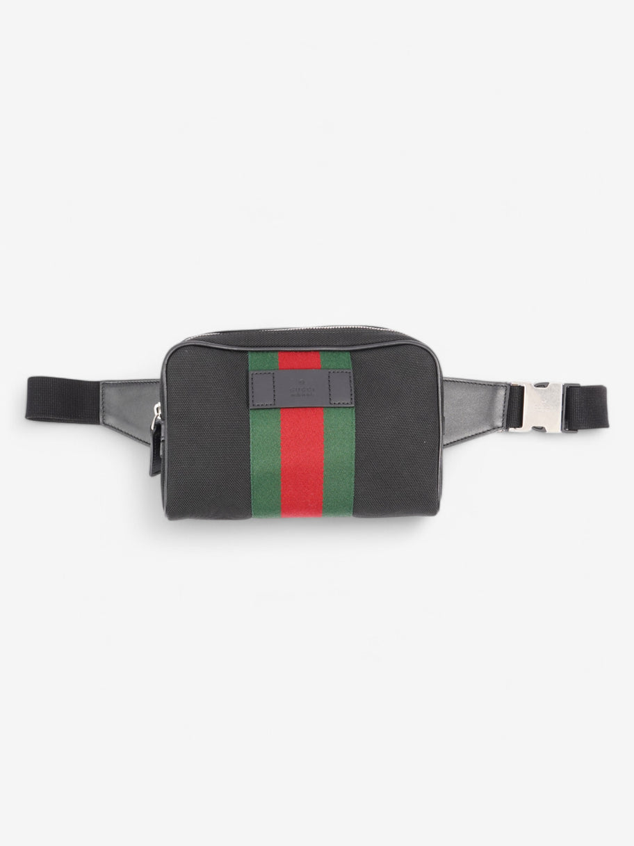 Gucci Gucci Bum Bag Black / Green / Red Canvas Image 1