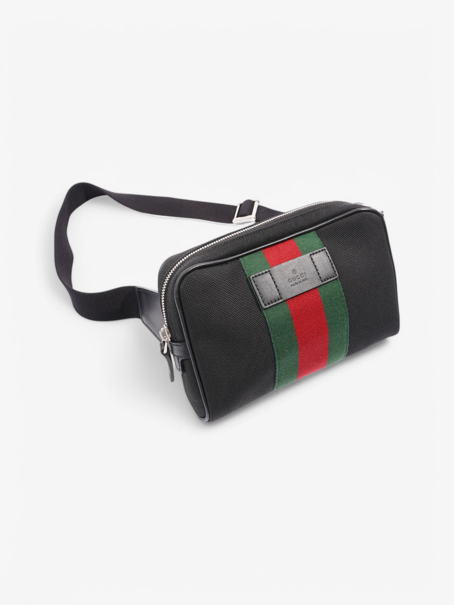 Gucci Gucci Bum Bag Black / Green / Red Canvas Image 7