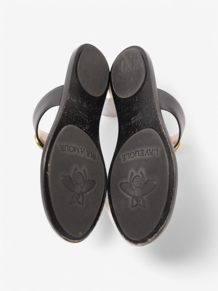 Gucci GG Thong Sandals Black Leather EU 37 UK 4 Image 7