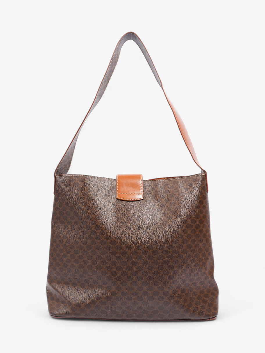 Celine Macadam Triomphe Tote Brown Canvas Image 4