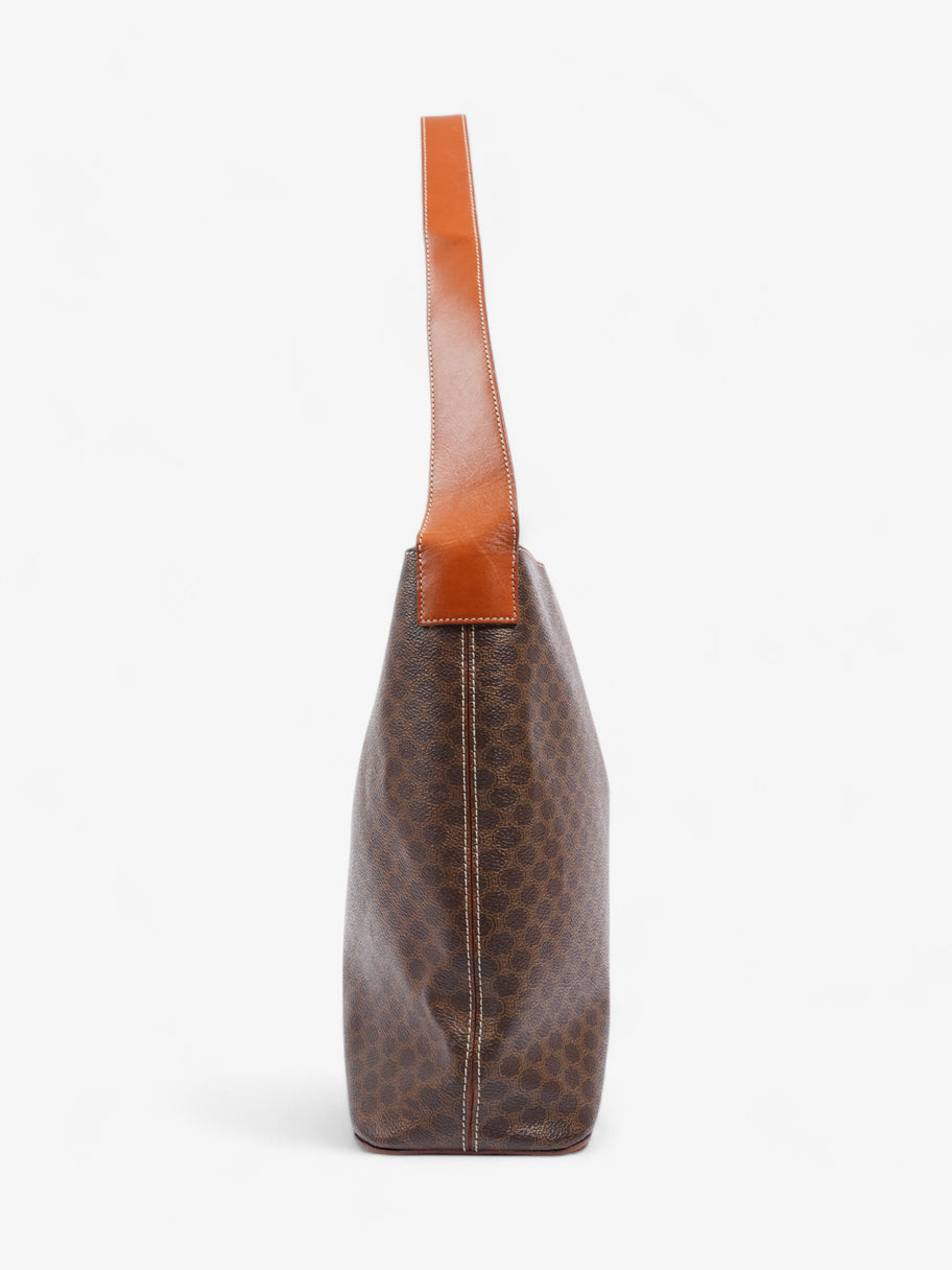 Celine Macadam Triomphe Tote Brown Canvas Image 5