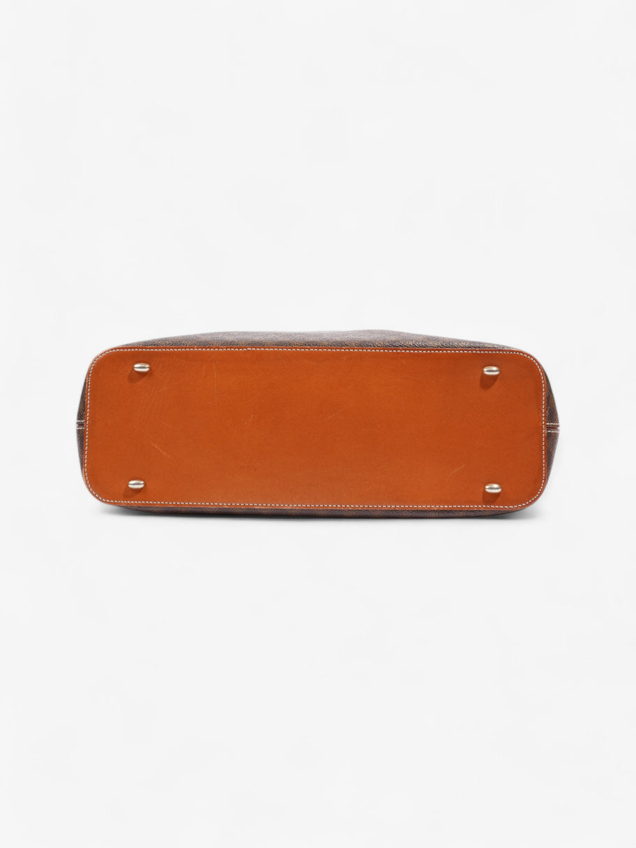 Celine Macadam Triomphe Tote Brown Canvas Image 6
