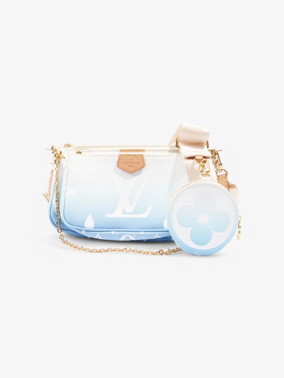 Louis Vuitton By The Pool Multi Pochette Accessoires White  / Blue Coated Canvas Image 1