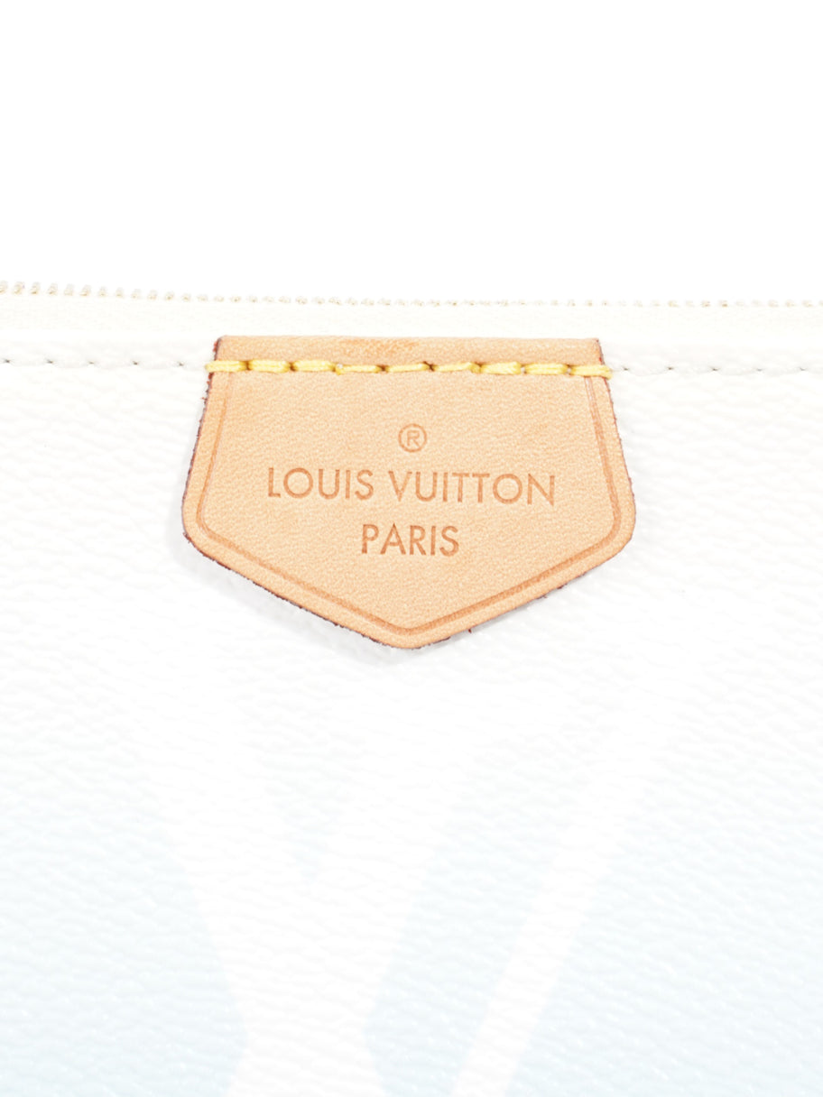 Louis Vuitton By The Pool Multi Pochette Accessoires White  / Blue Coated Canvas Image 11
