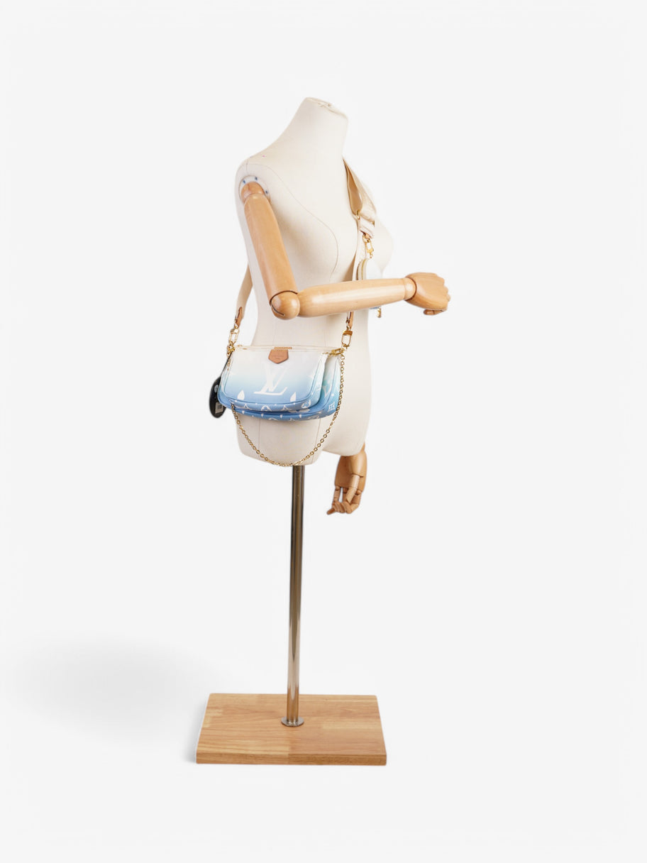 Louis Vuitton By The Pool Multi Pochette Accessoires White  / Blue Coated Canvas Image 2