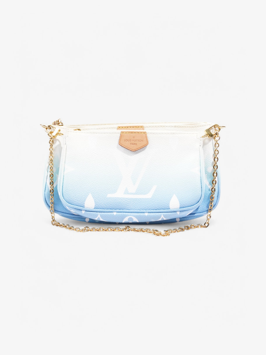 Louis Vuitton By The Pool Multi Pochette Accessoires White  / Blue Coated Canvas Image 3