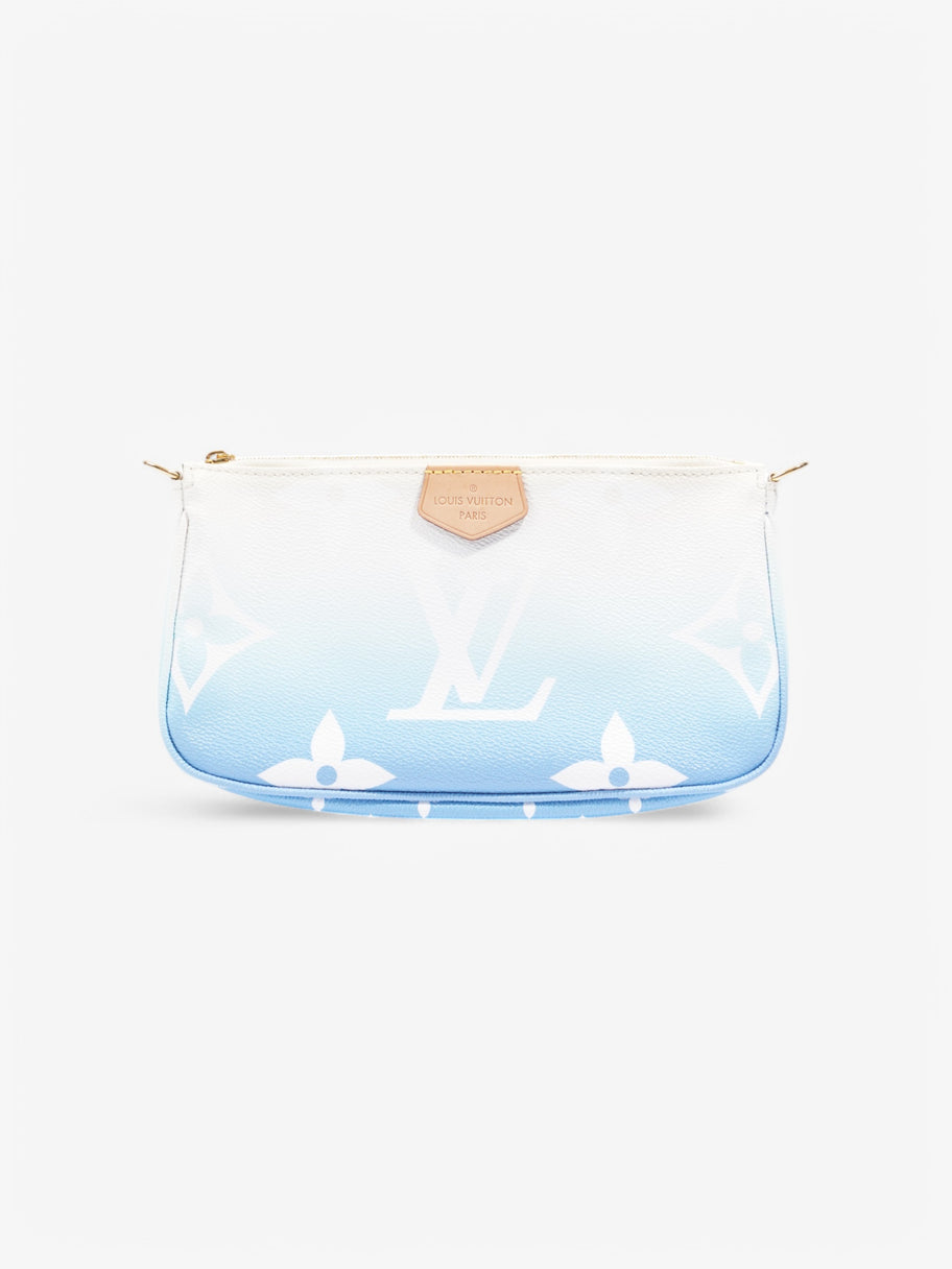 Louis Vuitton By The Pool Multi Pochette Accessoires White  / Blue Coated Canvas Image 4