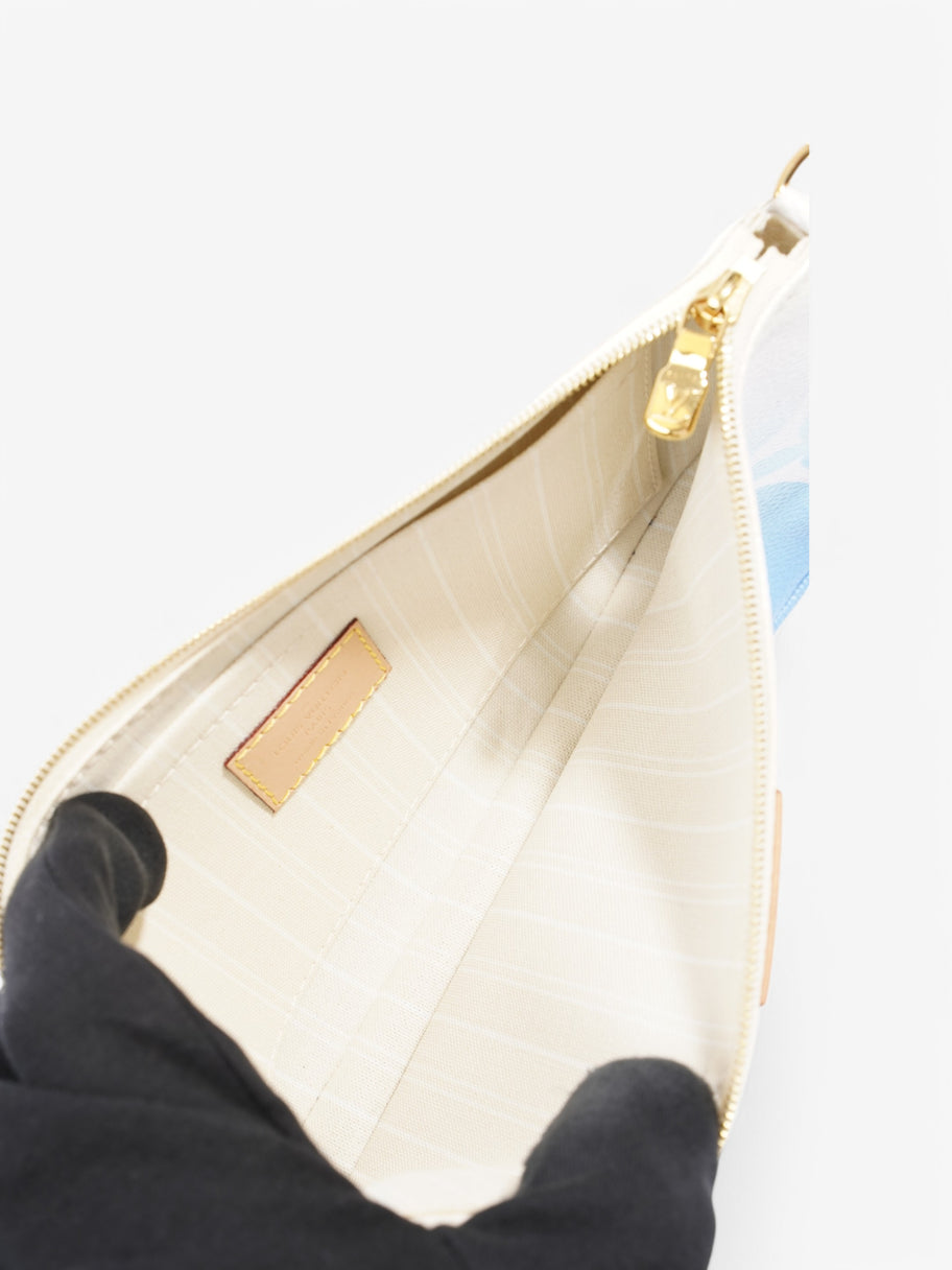 Louis Vuitton By The Pool Multi Pochette Accessoires White  / Blue Coated Canvas Image 9