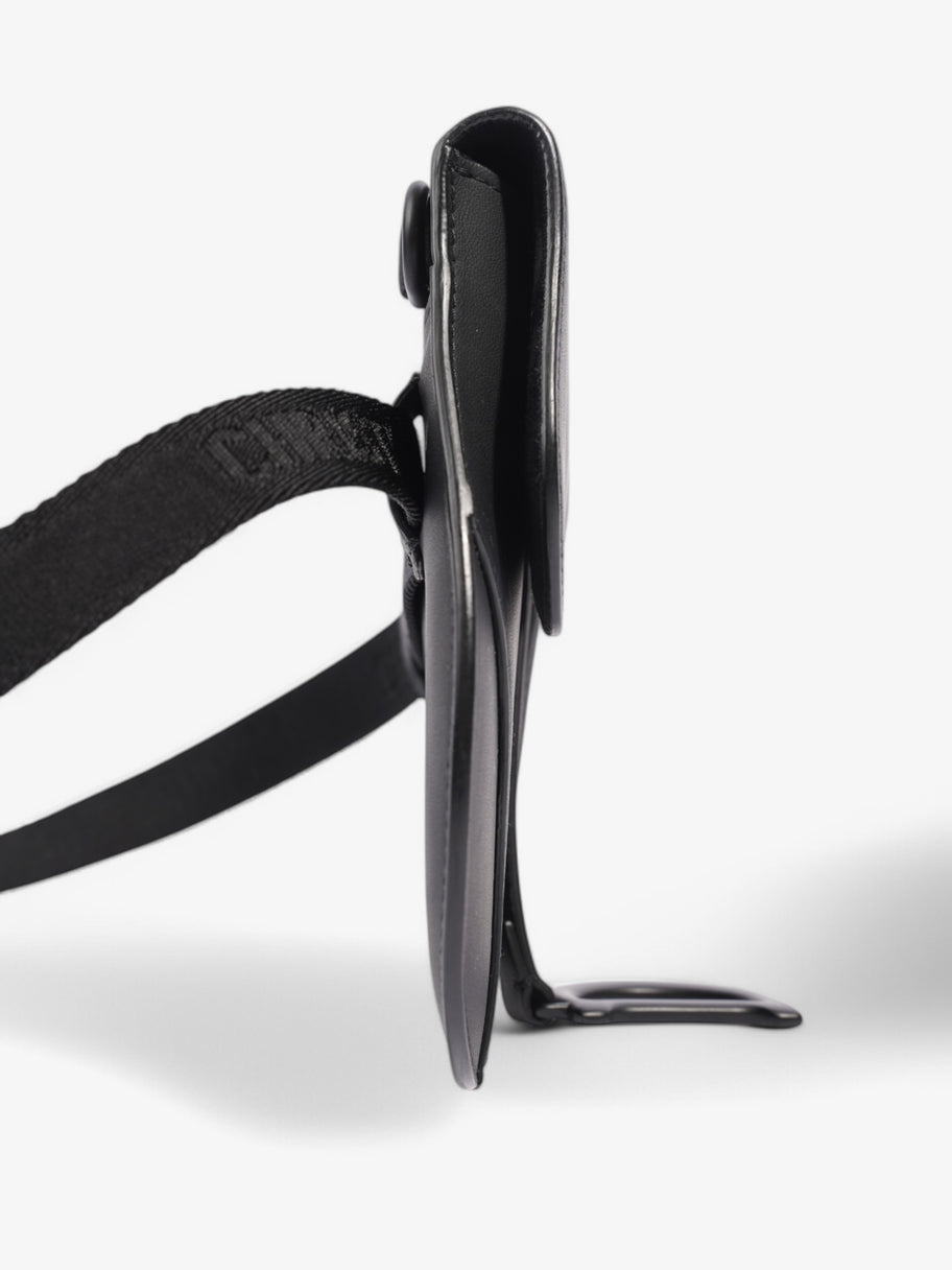 Christian Dior Saddle Belt Bag Black Leather Image 5