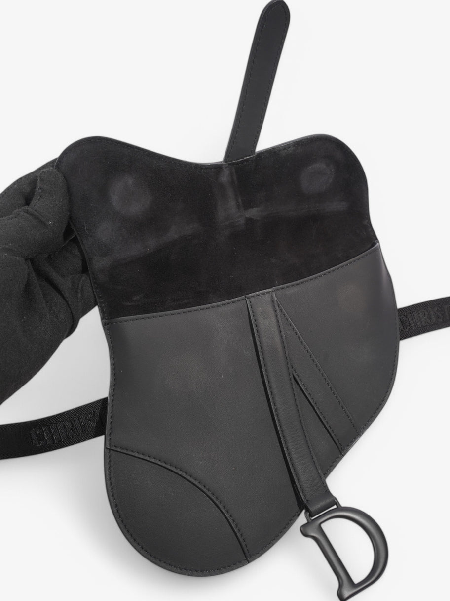 Christian Dior Saddle Belt Bag Black Leather Image 7