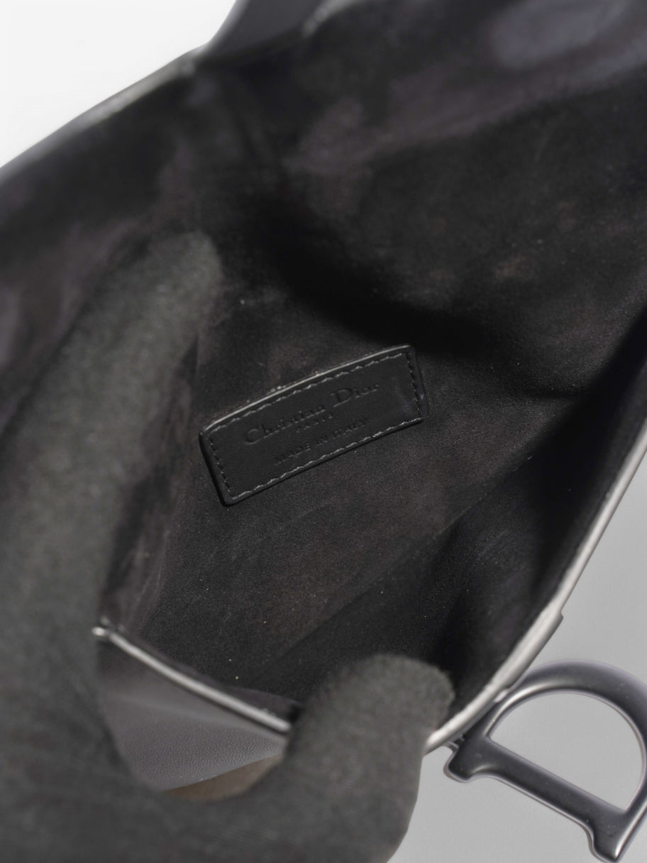 Christian Dior Saddle Belt Bag Black Leather Image 8