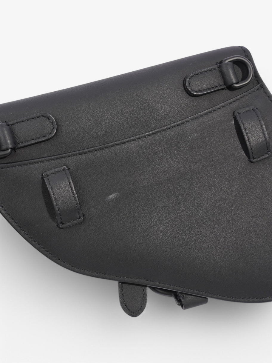 Christian Dior Saddle Belt Bag Black Leather Image 9