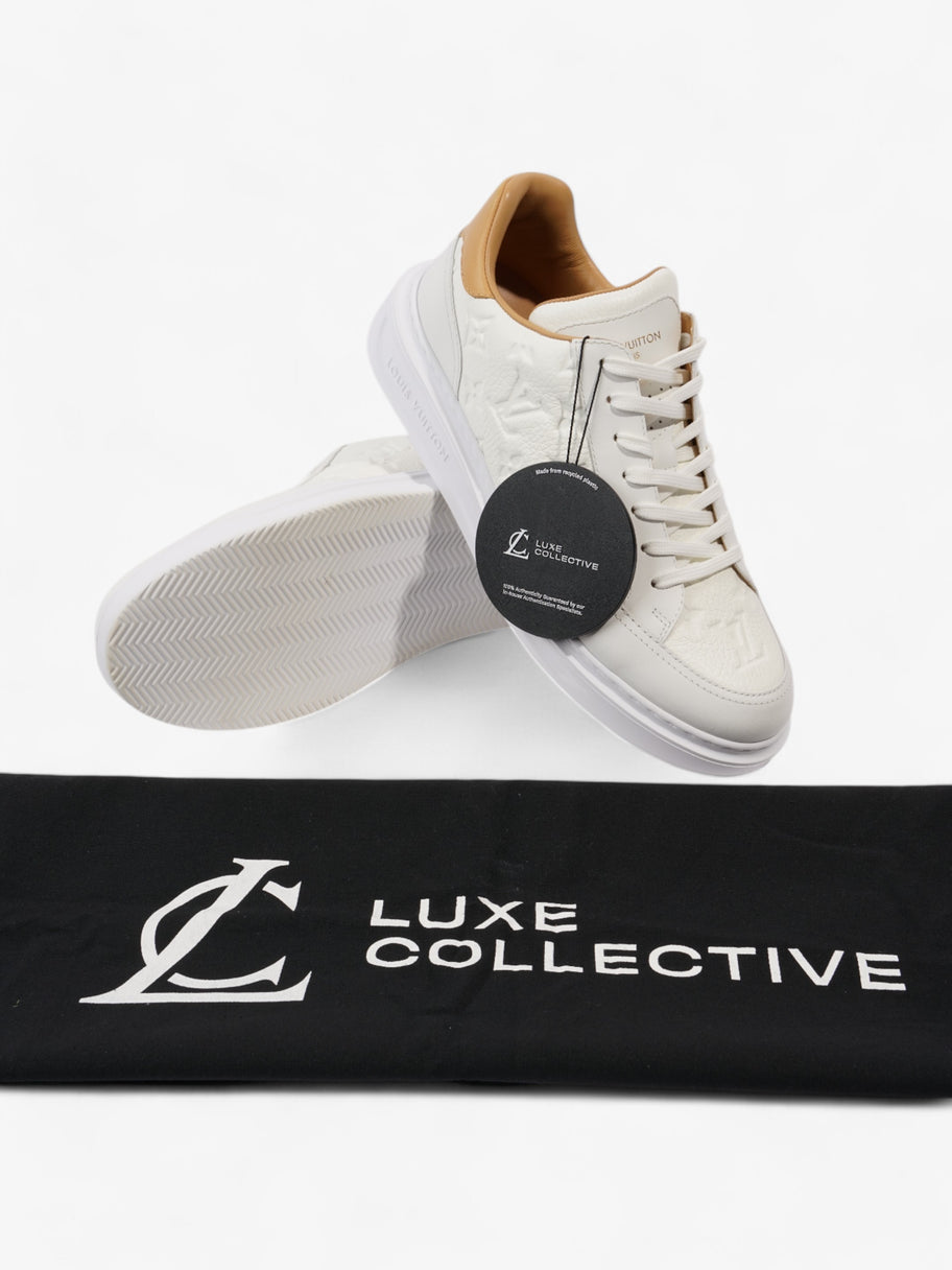 Louis Vuitton Beverley Hills White  / Beige  Leather EU 41.5 UK 7.5 Image 9