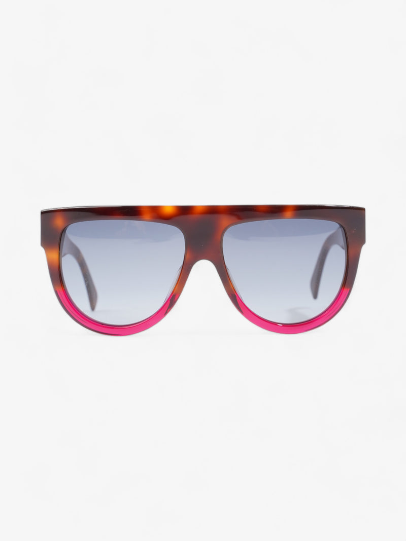  Celine Shadow Sunglasses Havana Brown / Fuschia Acetate 150mm